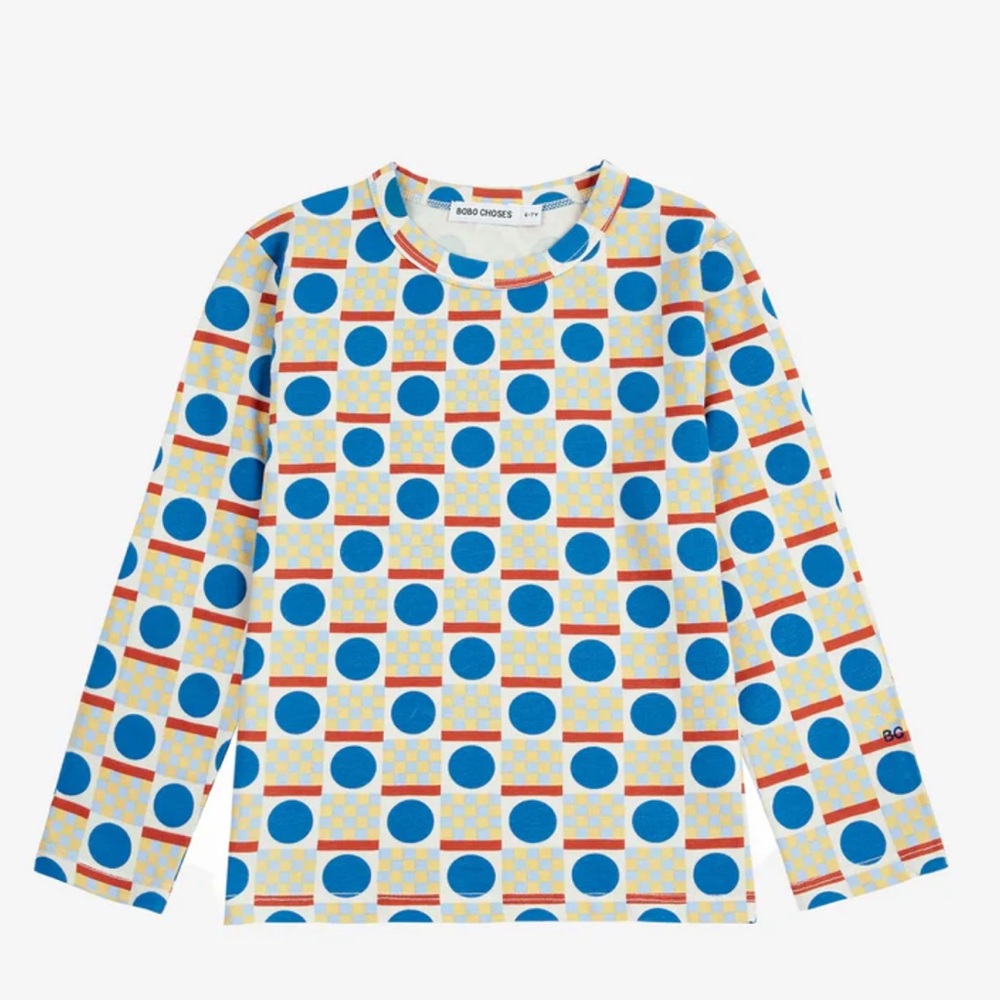 Bobo Choses Geometric Scacs all over T-shirt